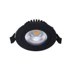Noxion LED uchylny Slim Spot Czarny 6W 550lm - 930 Ciepła Biel | Aukko 75mm - IP54 - Najlepsze renderowanie kolorów 